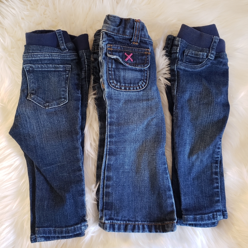 Bundle of 3 Jeans Gap & Old Navy 6-12 months